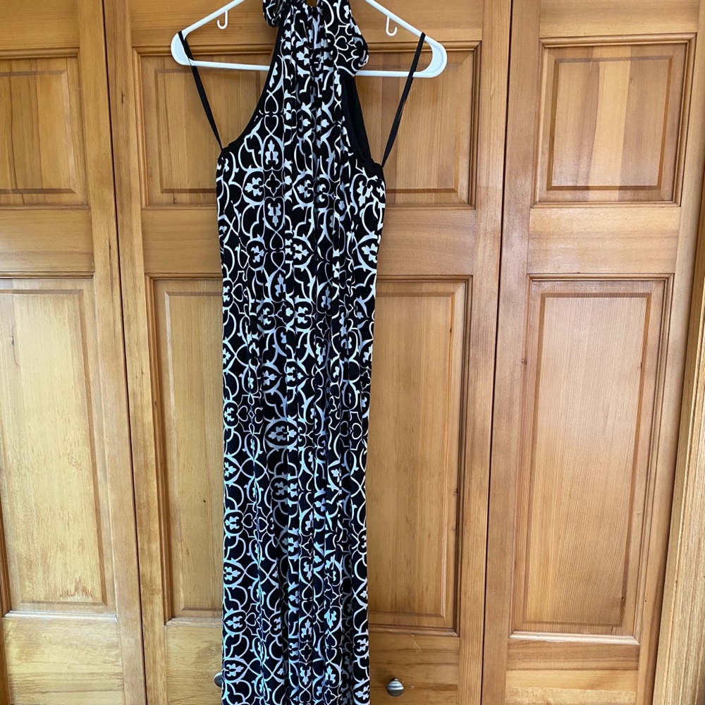 White House Black Market long, Halter dress. NWT